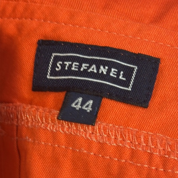 Stefanel Bright Orange Midi Wrap Dress Size EU44 - Picture 4 of 6